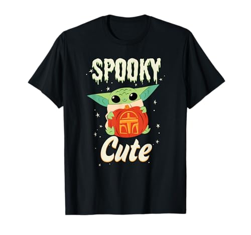 T-shirt Grogu Mandalorian Halloween imprimé mignon pour adulte