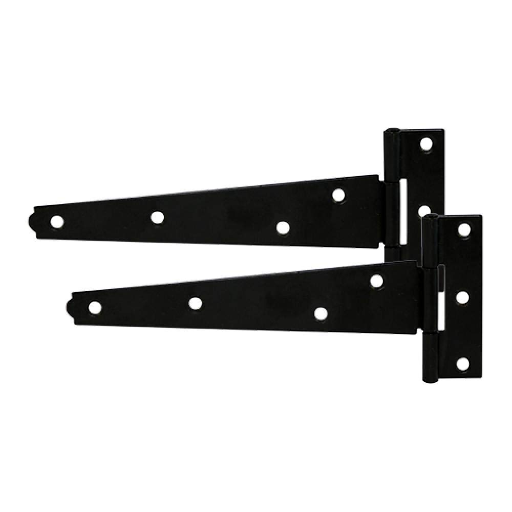 Timco - Pair of Light Tee Hinges - Black (Size 6"" - 1 Each)
