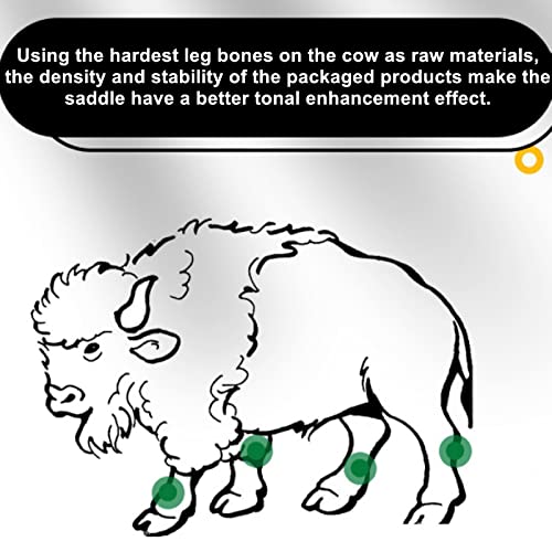 Miwayer 6 String Classical Guitar Bone Nut, Guitar Bridge Nuts, Cut From Whole Bones, 52X6X9Mm (6 String 52Mm Classical Nut 4 Pack) #TOP4