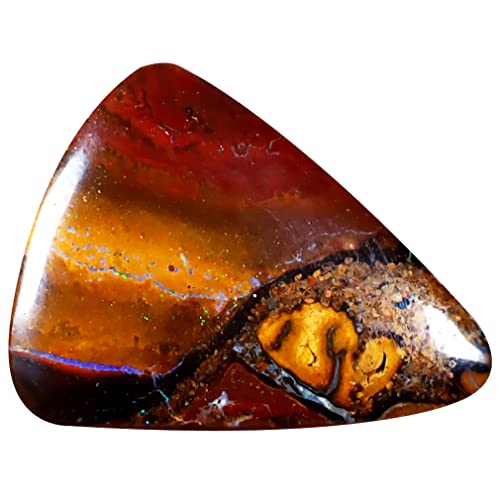 Opale Boulder d'Australie 6.03 ct, cabochon poire haut de gamme pour haute joaillerie