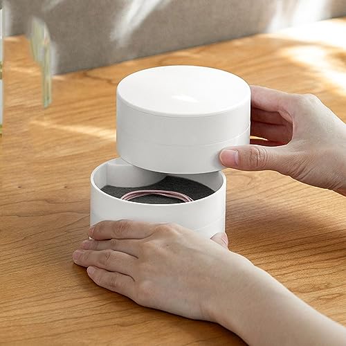 Joyero moderno minimalista contra enredos de collares y soporte para pendientes 4