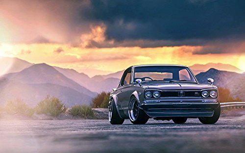 激レア　スカイライン　SKYLINE 日産　NISSAN　ポスター　額装　当時 激レア スカイライン SKYLINE 日産 NISSAN ポスター 額装 当時