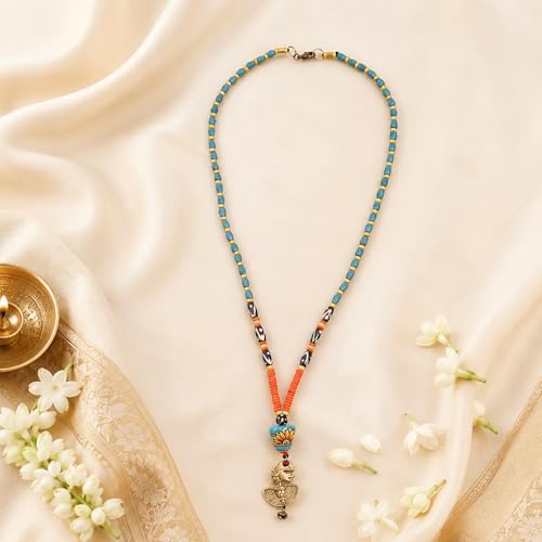 Image of AAKRITI ART CREATIONS Handcrafted Tribal & Ethnic Necklace Collection | Royal, Empress & Nomadic-Inspired Artisan Jewelry | Moonstone, Henna, Floral & Carnival Designs for Women