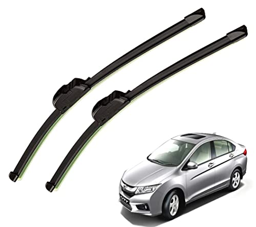 Image of Auto Hub Car Wiper Blades Compatibility With City i-Dtec - Set of 2 Pcs (D-24,P-14)