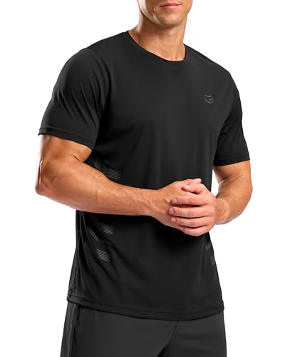 G Gradual Men's Workout Shirts Quick Dry Athletic Running T-Shirts Lightweight Moisture Wicking Short Sleeve Sports Gym Tops