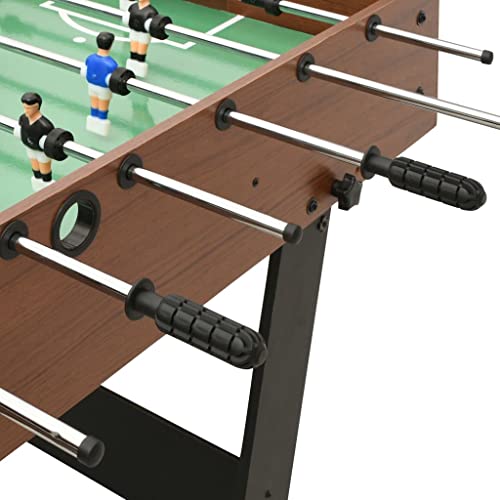 RAUGAJ Kickertisch klappbar 121x61x80 cm braun, Artikelfarbe braun und schwarz – Bild 7