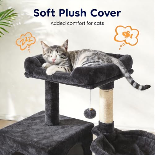 Árbol para gatos interior grande 36 pulgadas FansaFurn miniatura 4