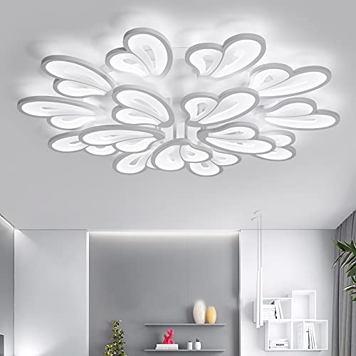 Plafonnier LED moderne à intensité variable avec télécommande 15 têtes métal - 3