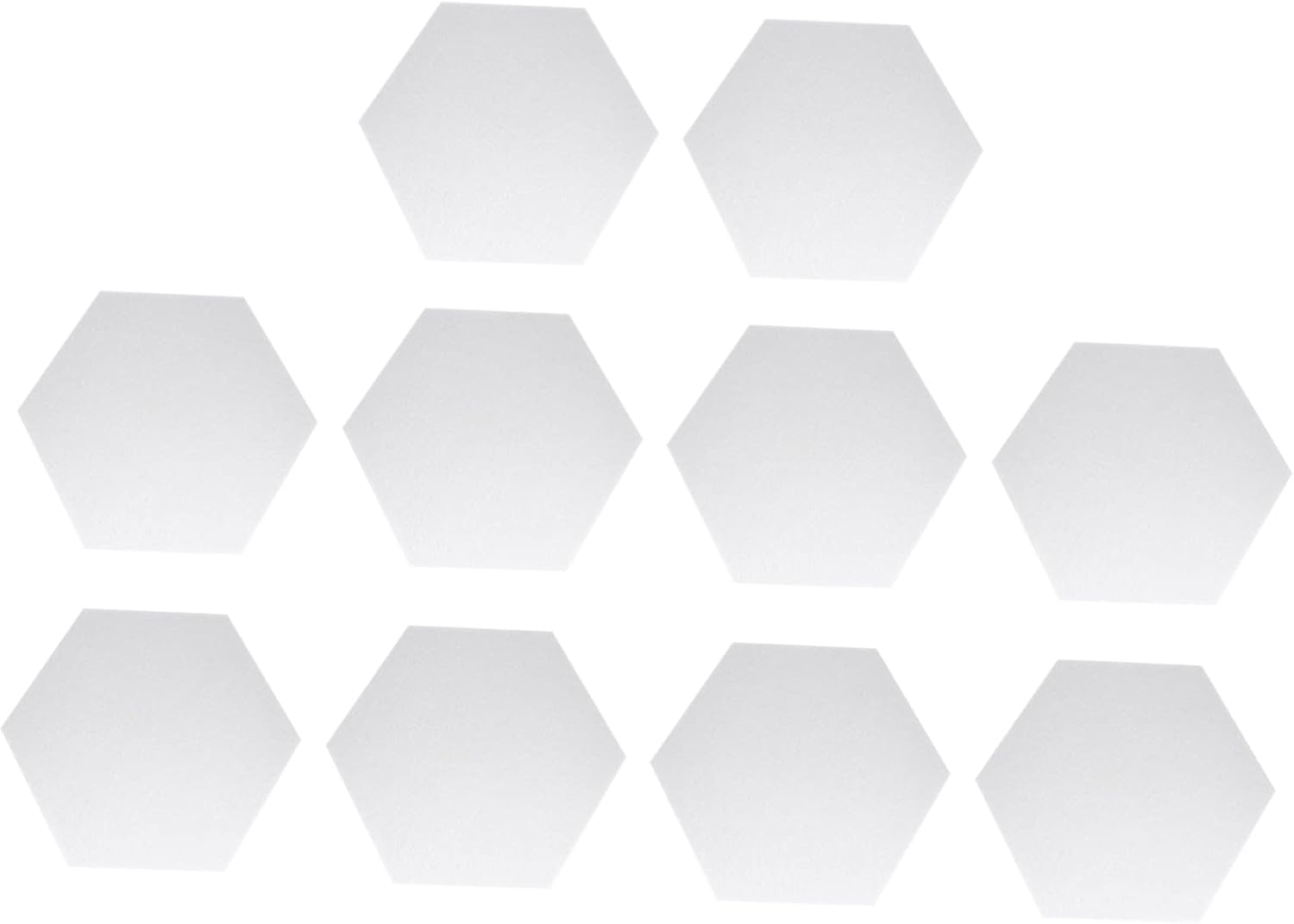 jojofuny 10PCS Self-Adhesive Hexagon Felt Message Board Colorful Wall Decor for Photo Display Sound Absorbing Panels for Home Office and Studio