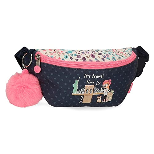 Enso Travel Time Sac Banane Petit Bleu 21 x 11,5 x 6,5 cm Polyester Cover