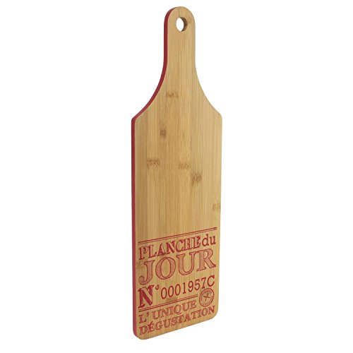 SECRETDRESSING Tabla de Cortar el Queso en Madera Natural  Service Bistrot Rectangular  49 cm x 16 cm