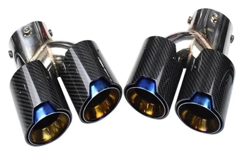 Punta de escape de acero inoxidable negro mate para BMW G20 G21 M340i