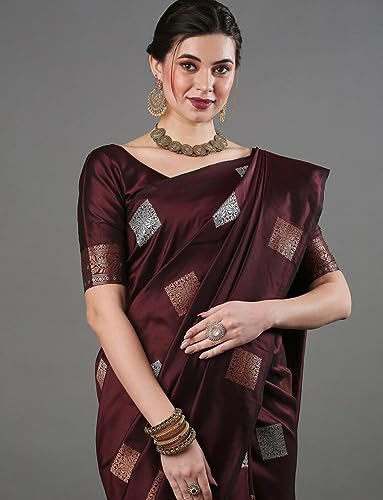 Image of Flosive Woven Kanjivaram Silk Saree With Border