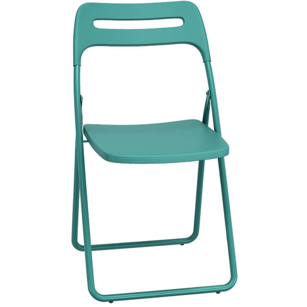 Chaise pliante bleue pour bureau et jardin 42x48x80 cm