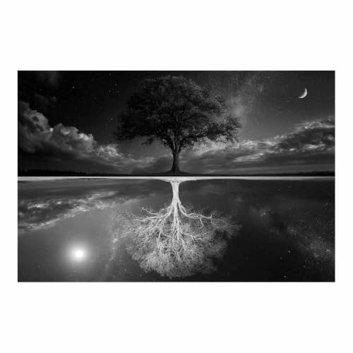 Miroir de l'Arbre poster haut de gamme HOQIU tableau salon chic