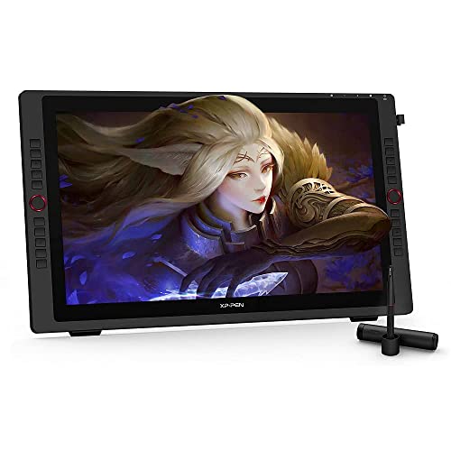 Image of XP-Pen Artist 22R Pro 22 Inch Drawing Pen Display Graphics Monitor with Tilt Function 20 Shortcut Keys and Red Dial (8192 Levels Pen Pressure, 120% sRGB)