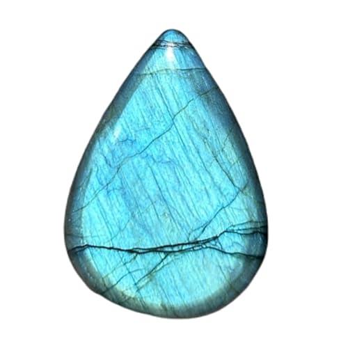 Labradorite spectrolite poire 35x25mm pierre pour bague pendentif collier DIY