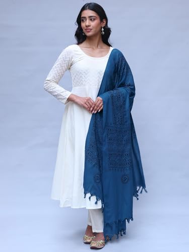 Prayer Shawl with Printed Hare Ram Hare Krishna Mantra - PolyCotton2