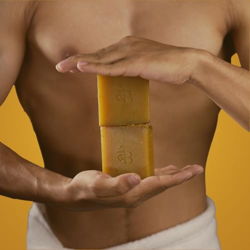Image of Multani Mitti & Orange Peel Ayurvedic Soap Pack of 1 | Deep Cleansing & Tan Removal | Natural Herbal Bathing Bar | Handmade Skin Brightening bar125g | SLS Free, Paraben Free - Magic Soap