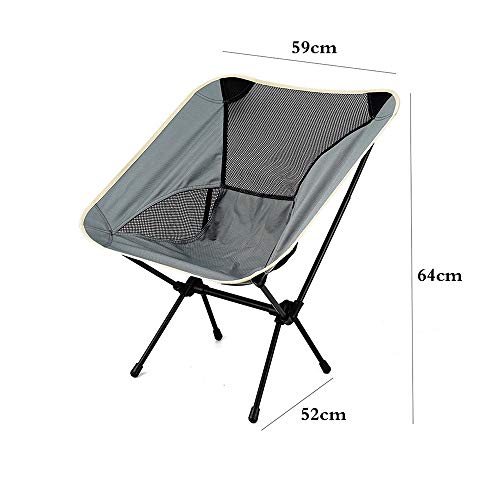 Chaise pliante de jardin portable tabouret camping plage pliable gray