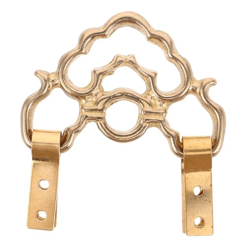 Image of Picture Hanging Hooks Antique Copper Frame Bracket for Plaques Easy Installation Durable Picture Frame Accessories 2.87X2.16 Inches