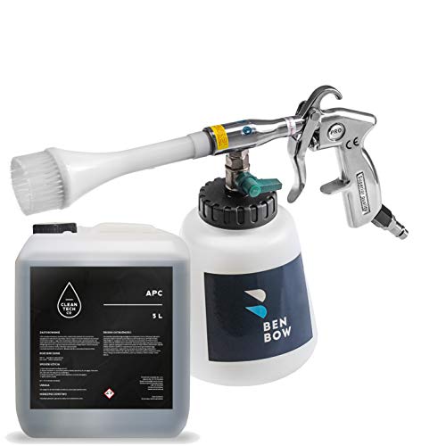 BenBow druckluft Reinigungspistole Bürste + CLEANTECH Universal Reiniger, 5L Jetz Neu! APC Set Multi Auto