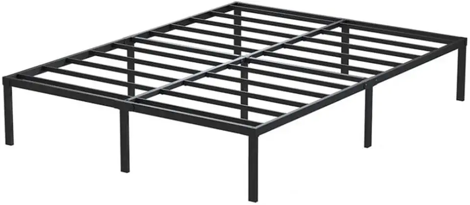 Estrutura De Cama De Metal, Não Precisa de Box Spring,Com Espaço De Armazenamen Cor Preto (FULL)
