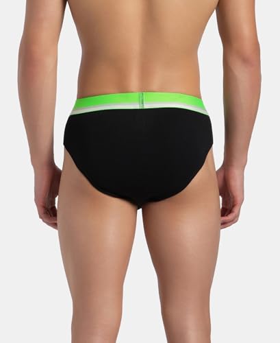 Image of Jockey FP02 Men Super Combed Cotton Rib Solid Brief with Ultrasoft Waistband
