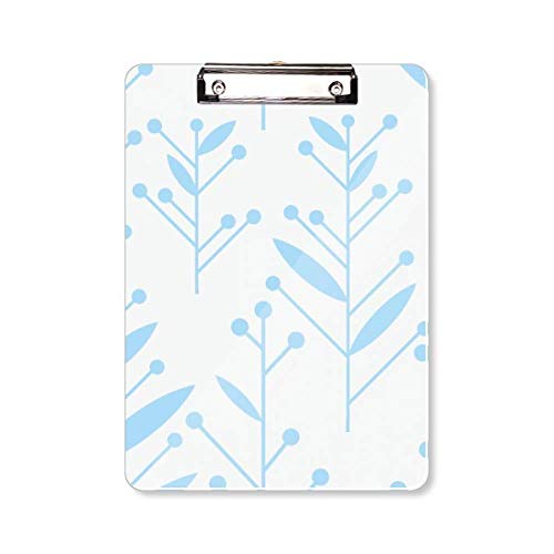 Bloc-notes de peinture floral bleu A4 pour artistes