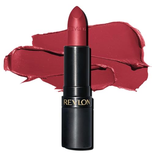 Image of REVLON Super Lustrous Luscious Matte Lipstick, 80% Conditioning Ingredients, intance color, Waterproof, Long-Lasting, 100% Vegan Lipstick, Show Off (008), 4.25 gm