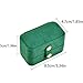 RENEESME Jewelry Box Jewelry Box Small Fashion Creative Jewelry Box Velvet Jewelry Storage Box Ring Earrings Box Jewelry Organizer Box(B)