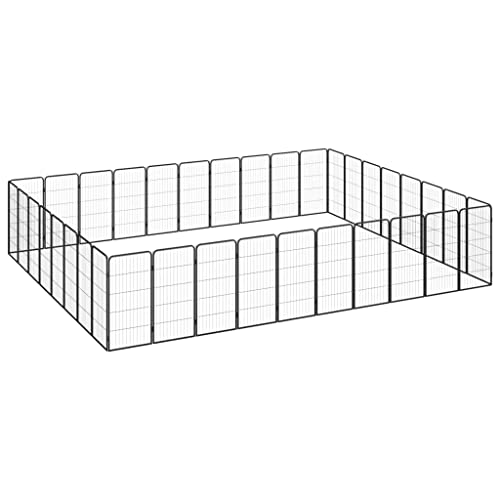 Aisifx 36-Panel Dog Playpen Black 19.7