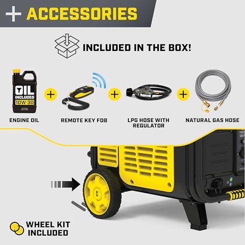 Image of Champion 11,000-Watt Remote Start Tri Fuel Portable Inverter Generator