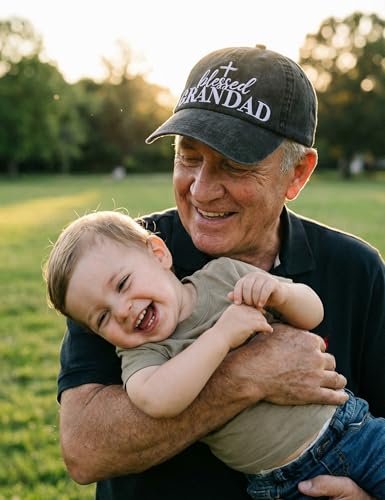 Image of InnoBeta Blessed Grandad Gifts Hat for Men, Grandad Gifts for Christmas, Birthday, Adjustable Embroidered Baseball Cap