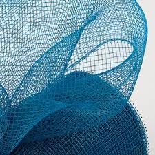 Deco Poly Mesh, Denim Blue Non Metallic - 10 Inch x 30 Feet RE1302MM