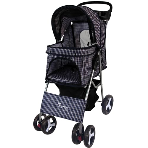 Actiaspet - Foldable Pet Stroller with Swivel Wheels | 15kg
