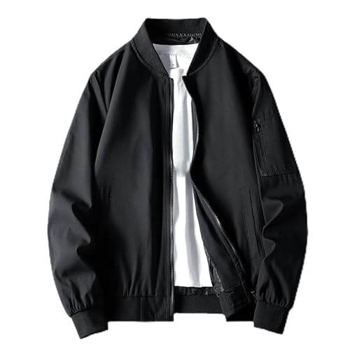 Chaqueta Hombre Entretiempo Con Cremallera Chaqueta De Aviador Chaqueta Hombre Deporte Casual Primavera Y Verano Jacket Abrigo Cortavientos Deportiva Chaqueta Cortavientos Hombre Informal Frio Ligera
