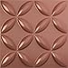 Ekena Millwork 19 5/8"W x 19 5/8"H Wallflower EnduraWall Decorative 3D Wall Panel, Champagne Pink (Covers 2.67 Sq. Ft.