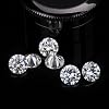 1.4mm 1000pcs CZ Zircon 5A Round Machine Cut White Cubic Zirconia Loose CZ Stone Synthetic Excellent Round Cut for Zircon Jewelry Making #5
