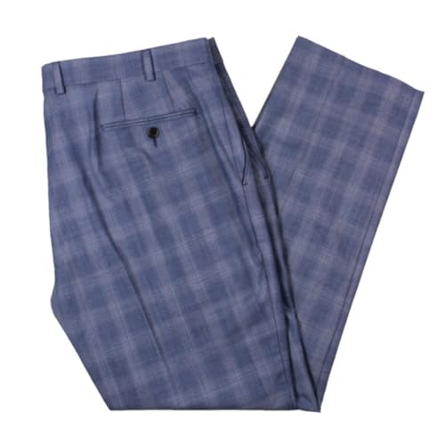 Lauren Ralph Lauren Ralph Lauren Men's Classic-Fit Suit Pants - Blue Plaid 40 x 344