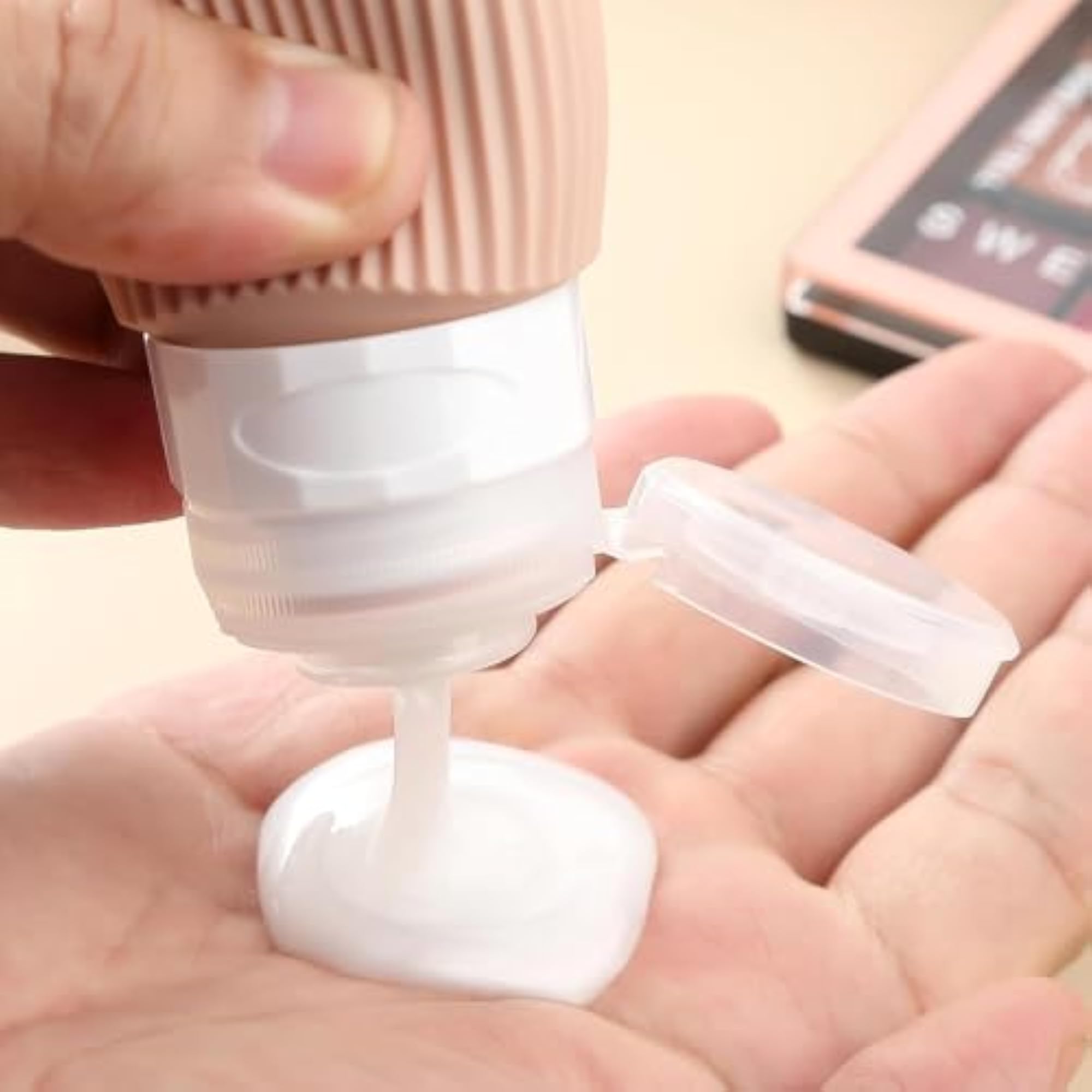 Travel Bottles Kit for Toiletries Organizer, 90ml Silicone Containers