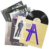 Claev Outer Record Sleeves for Album Covers - 100 Clear Plastic Outer Sleeves to Protect 12' LP Vinyl Record Albums - 12.75 x 12.75 inch & 3 mil Thick - Archival Quality for Collection Protection