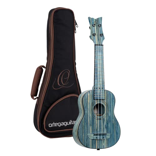 Ukulélé Soprano acoustique Ortega Guitars – Série Bamboo – avec housse Deluxe – bambou/stone washed (RUSWB-SO) - Les Beatles, Paul McCartney, John Lennon, RIngo Starr, George Harrison Ukulélé Soprano acoustique Ortega Guitars - Série Bamboo - avec housse Deluxe - bambou/stone washed (RUSWB-SO)