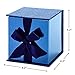 Hallmark Small Gift Box with Bow and Shredded Paper Filll (Navy Blue Signature 4 inch Gift Box with Glitter) for Birthdays, Graduations, Anniversaries, Father's Day, Christmas, Valentine's Day, All Occasion