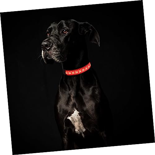 Collier de compagnie de chiens LED modes d'éclairage PU léger soir - 5