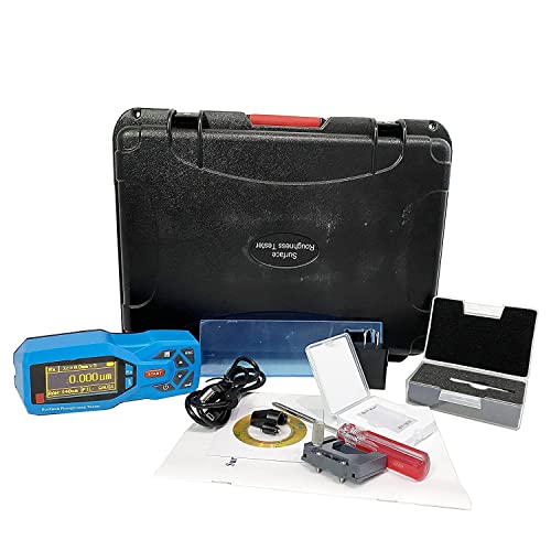 VTSYIQI Surface Roughness Tester Profile Gauge Surftest Profilometer Digital Surface Roughness Gauge with Data Storage Multiple Parameters Ra 0.005 to 16.000 Rz 0.02 to 160.00