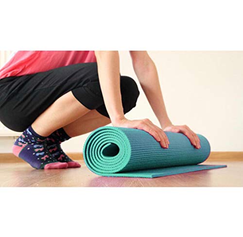 Image of Yoga Mat High Density, Anti-Slip Yoga mat for Gym Workout and Flooring Exercise Long Size. 4 mm for Men & Women Fitness, Multicolor