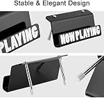 Now Playing Game Stand, Acrylic Universal Disc Display Holder | Video Game Box Display Stand, Compatible with Video Games, Showcase DVD CD Blu-ray Game Case, Holder Only, Black