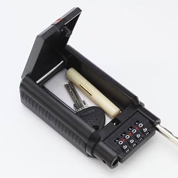 Amazon.co.jp: サンワダイレクト 鍵収納BOX 南京錠 ダイヤル式 4