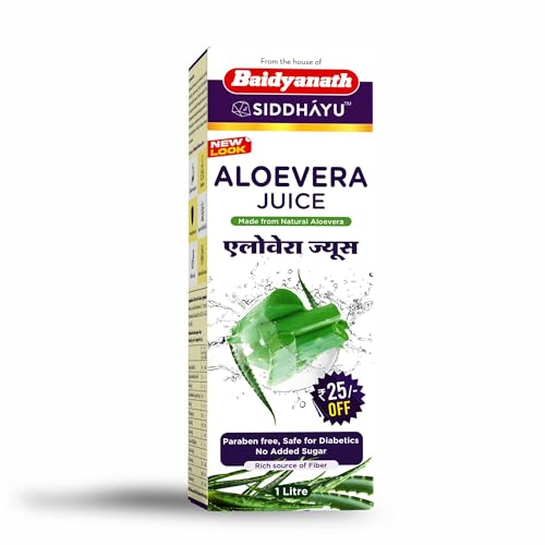 Baidyanath Aloe Vera juice with Pulp, All Natural tonic for Immunity, Better digestion and Glowing Skin, 1L (Pack of 2) - Image 4
